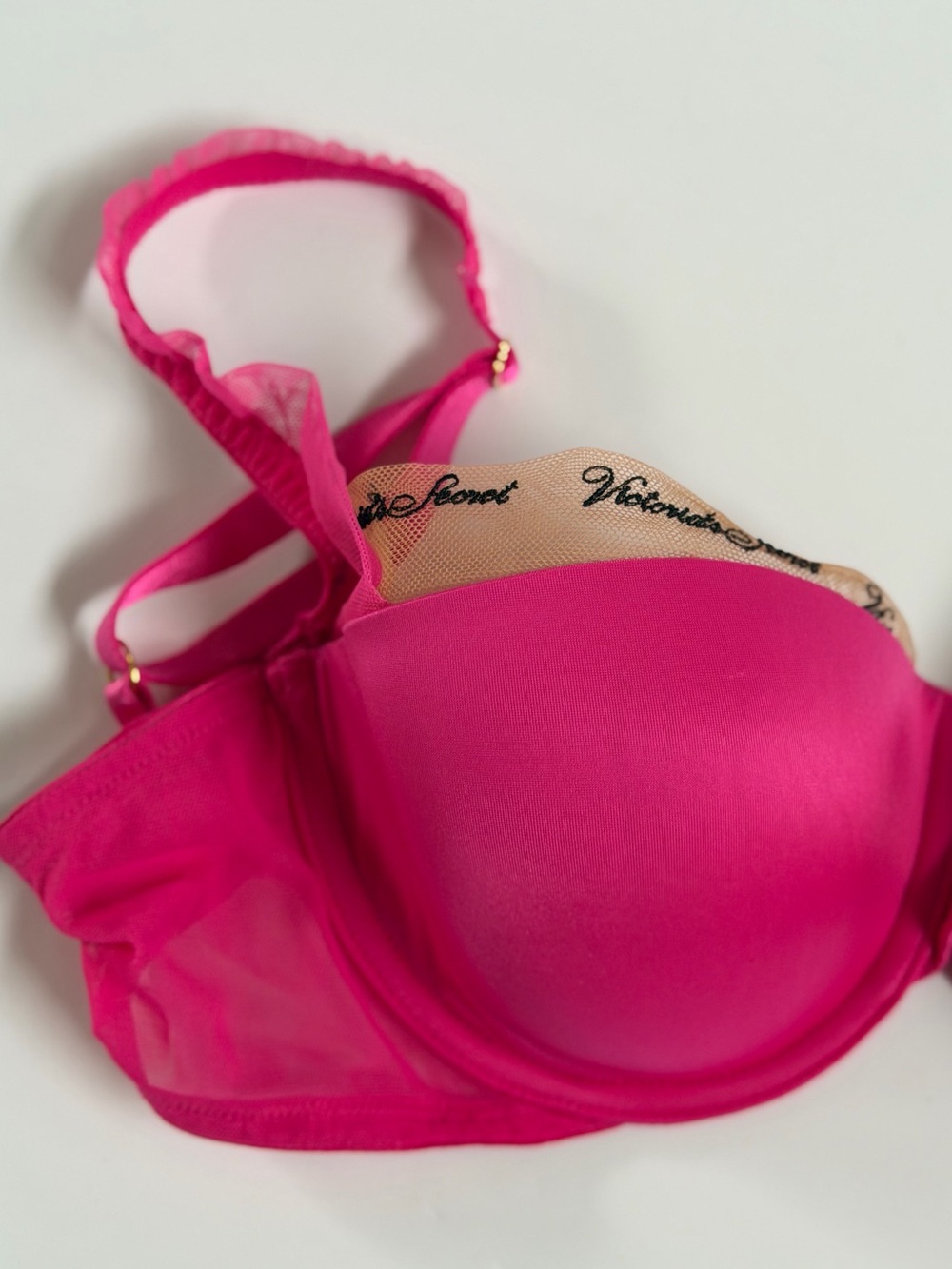 Victoria's Secret Very Sexy 34D Lined Balconet Bra Hot Pink